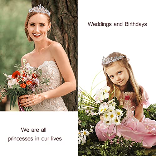 Velscrun Birthday Queen Tiaras Crown for Women, Girls Princess Crowns for Women, Queen Tiara for Mom, Silver Birth Crown Headband Birth Sash, 30th 40th 50th Birthday Prom Party Decorations for Mother - Image 4