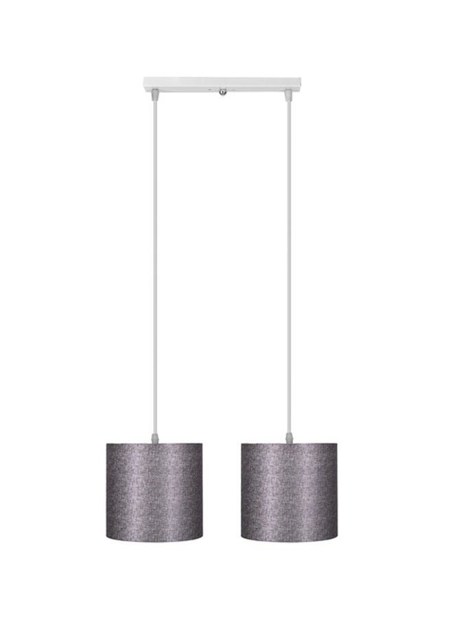 El Rawda Lighting Regata Double Ceiling Lamp | modern decorative LED E27 pendant light ceiling lamp hanging | suitable for any room | Color: Silver | Size: 70x42 cm