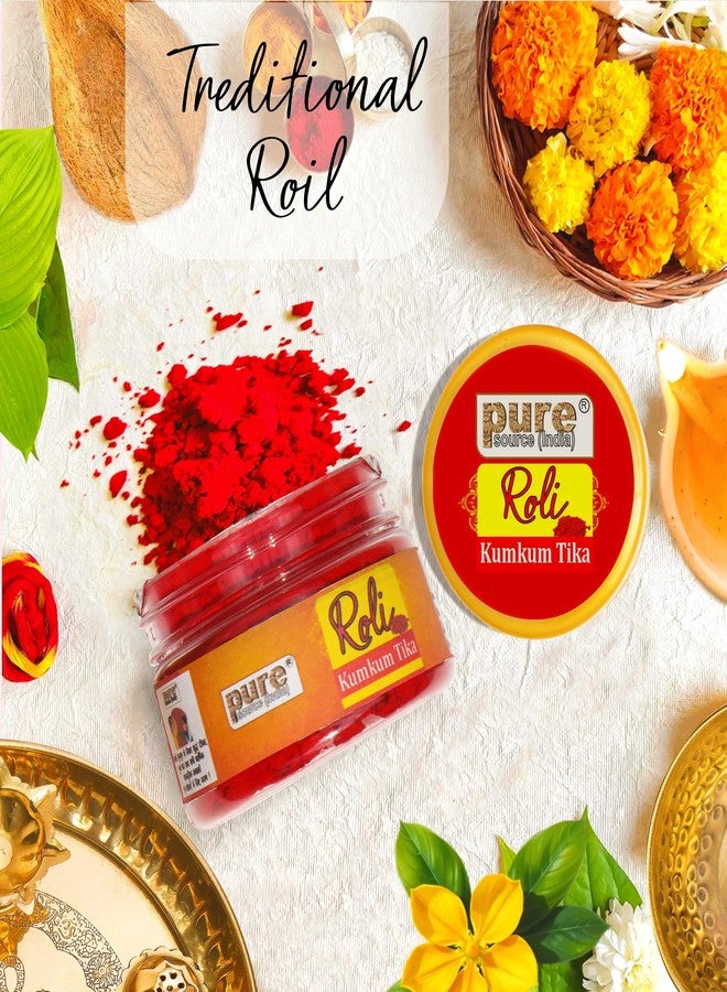 Pure Source India Red Roli – Traditional Kumkum for Festivals, Pooja & Rituals (30 GM - Image 4