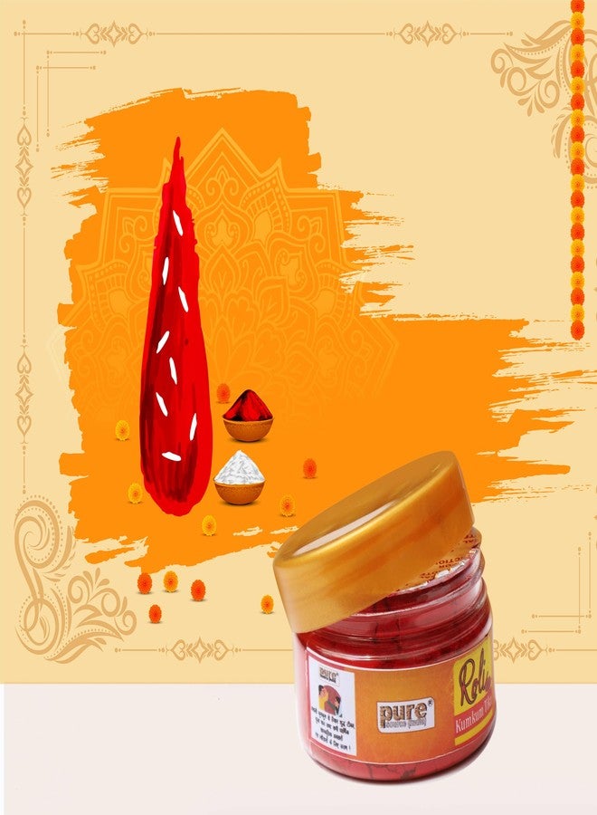 Pure Source India Red Roli – Traditional Kumkum for Festivals, Pooja & Rituals (30 GM - Image 5