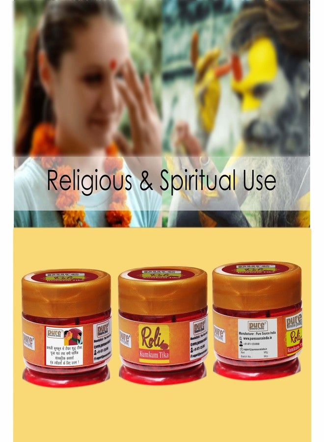 Pure Source India Red Roli – Traditional Kumkum for Festivals, Pooja & Rituals (30 GM - Image 3