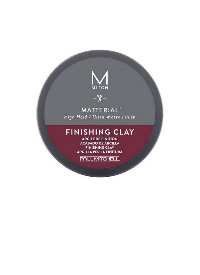 ميتش طين MITCH by Paul Mitchell Matterial Finishing Clay للرجال، ثبات عالي، لمسة نهائية غير لامعة للغاية، لجميع أنواع الشعر، 3 أونصة.  - Image 1