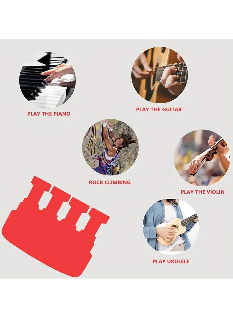 Goolsky 1 قطعة مدرب أصابع، مقوي أصابع، مدرب قوة القبضة، مدرب قوة أصابع الجيتار، وجهاز تدريب، 2025 مدرب قوة القبضة الجديد، المادة: PP (بولي بروبيلين)، غير مشحون (أسود) - Image 3