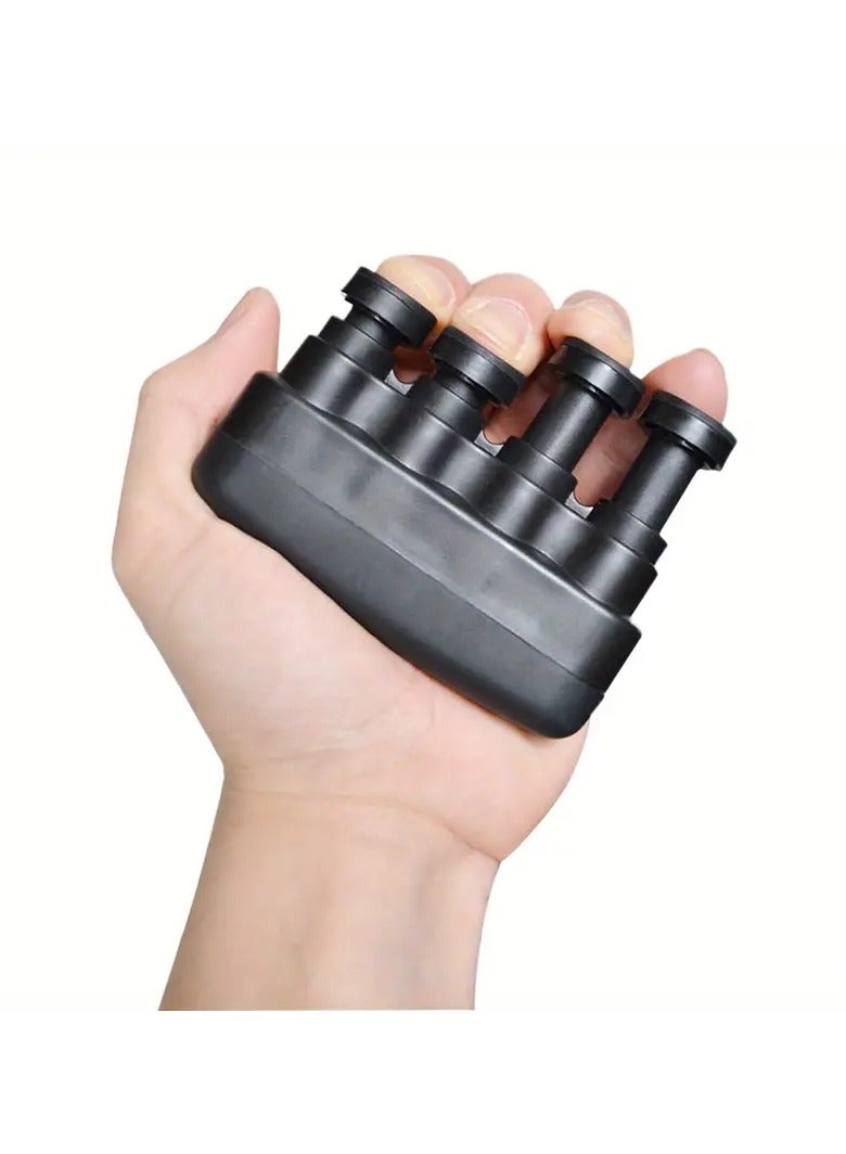 Goolsky 1 قطعة مدرب أصابع، مقوي أصابع، مدرب قوة القبضة، مدرب قوة أصابع الجيتار، وجهاز تدريب، 2025 مدرب قوة القبضة الجديد، المادة: PP (بولي بروبيلين)، غير مشحون (أسود) - Image 1