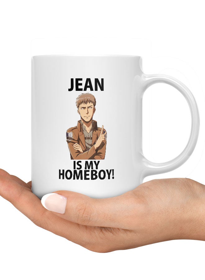 LIT Attack on Titan Mug Attack on Titan Mug for Coffee Funny Manga Style Fan Gift Mug Cosplay Funny Jean Jean Kirstein is Homeboy-Anime Fan Gift - Image 3