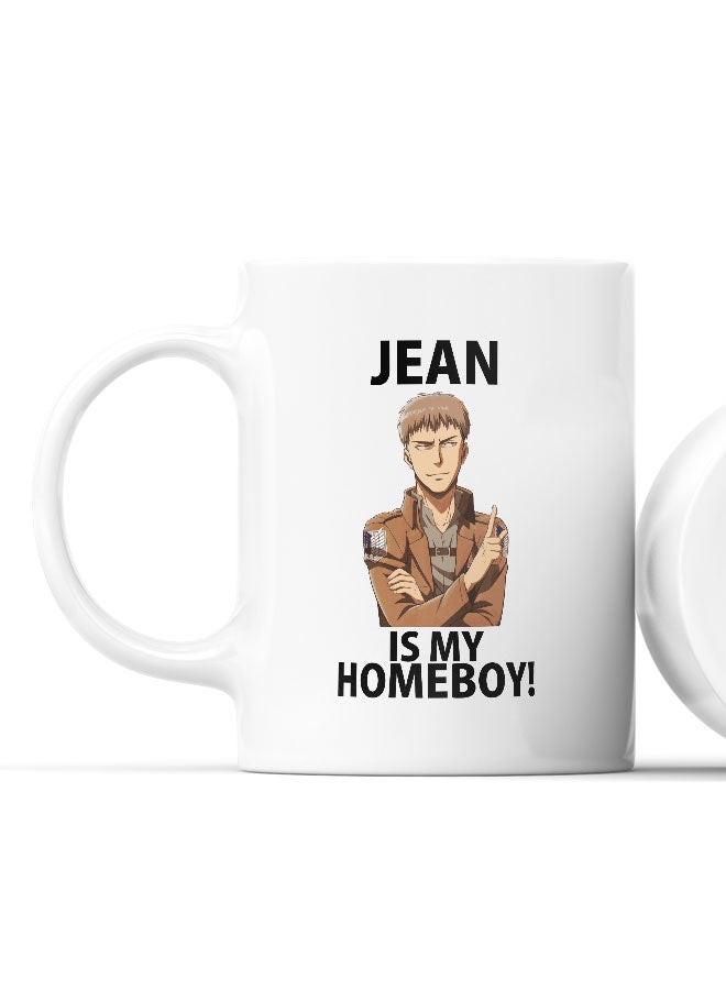 LIT Attack on Titan Mug Attack on Titan Mug for Coffee Funny Manga Style Fan Gift Mug Cosplay Funny Jean Jean Kirstein is Homeboy-Anime Fan Gift - Image 2
