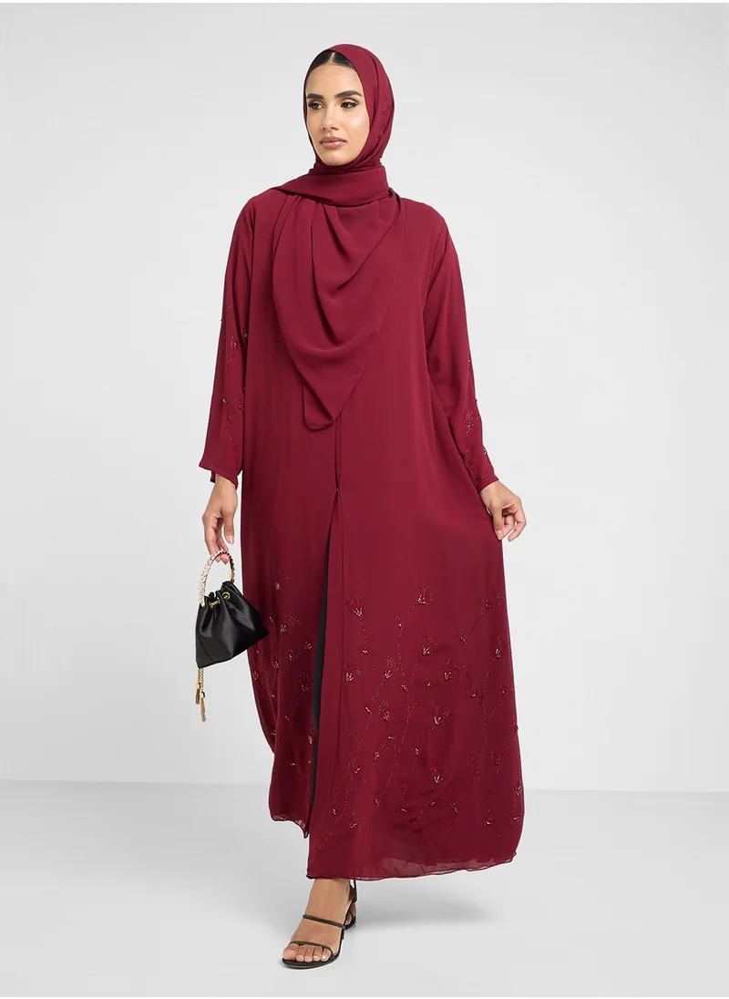 Khizana Abaya With Embelishment & Sheila