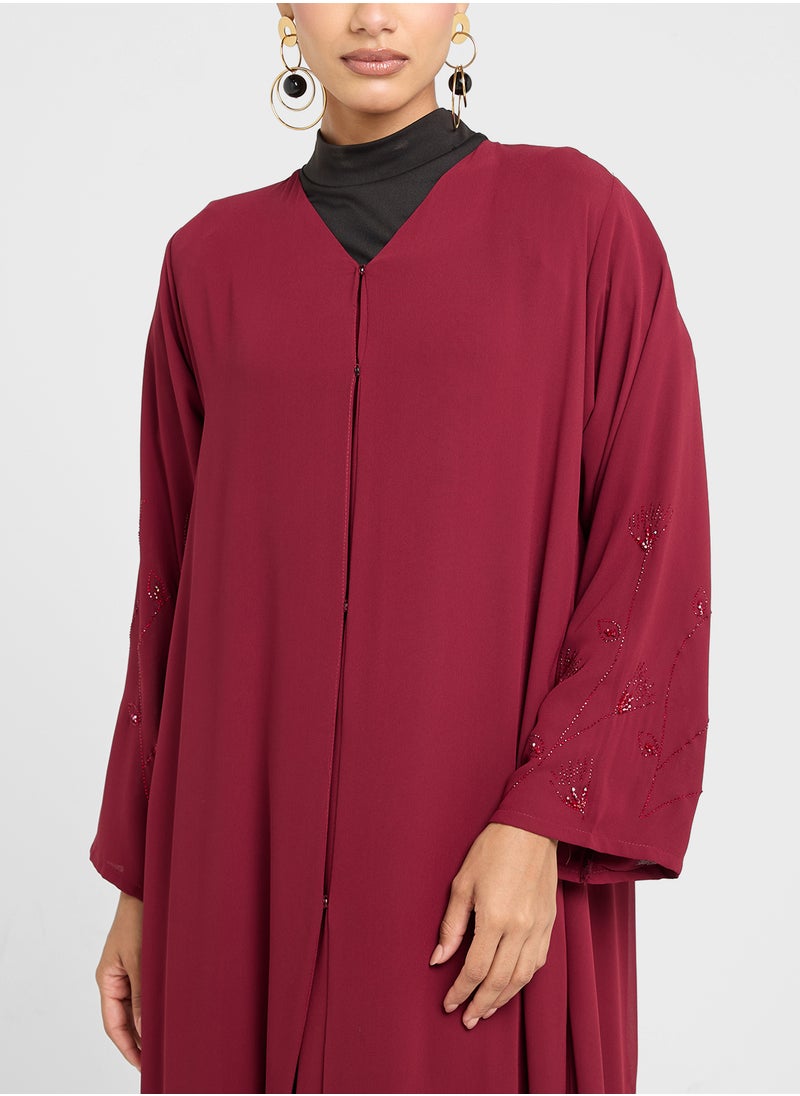Khizana - Abaya With Embelishment & Sheila - Image 1