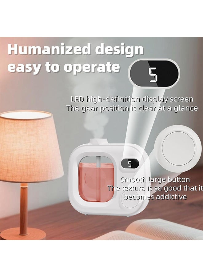 مانجي العلاج بالأروماثيون Diffuser, Waterless Essential Oil Diffuser, Smart Wireless Ultrasonic Essential Oil Diffuser for Rooms حمام مكتب فندق - Image 2