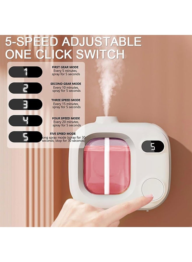 مانجي العلاج بالأروماثيون Diffuser, Waterless Essential Oil Diffuser, Smart Wireless Ultrasonic Essential Oil Diffuser for Rooms حمام مكتب فندق - Image 4