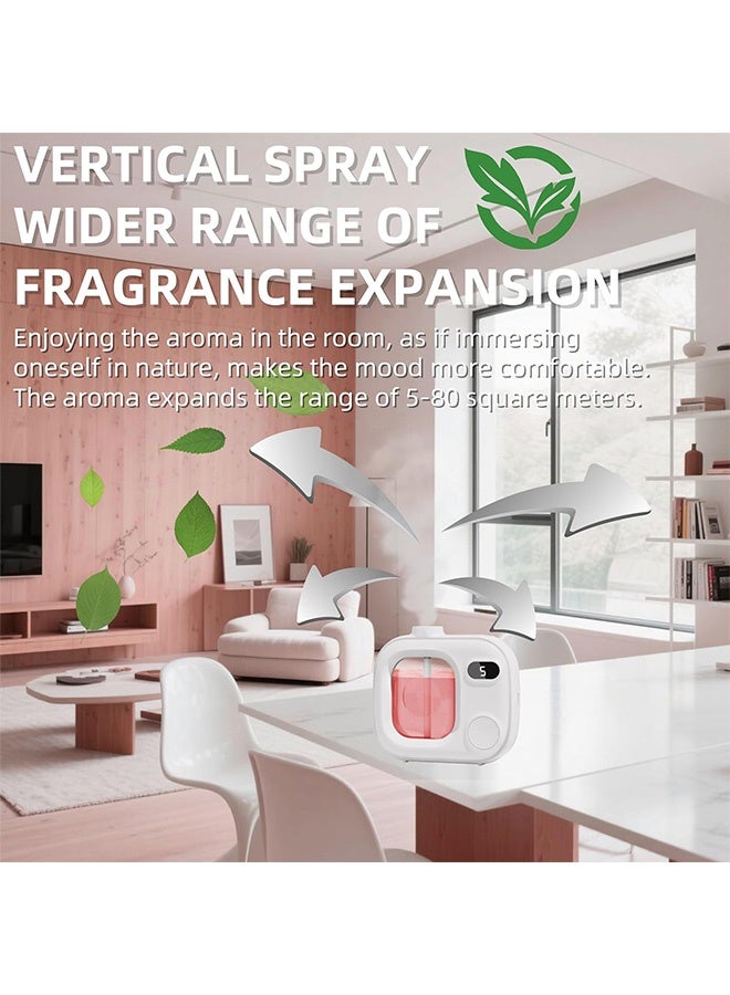 مانجي العلاج بالأروماثيون Diffuser, Waterless Essential Oil Diffuser, Smart Wireless Ultrasonic Essential Oil Diffuser for Rooms حمام مكتب فندق - Image 3