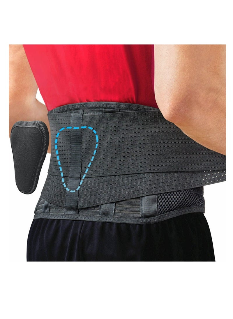Cool Baby - COOLBABY Waist Support Belt High Elastic Breathable Double Compression Support Belt For Weightlifting Work Adjustable And Removable Lumbar Cushion To Relieve Disc Herniation Sciatica Scoliosis M Size - Image 1