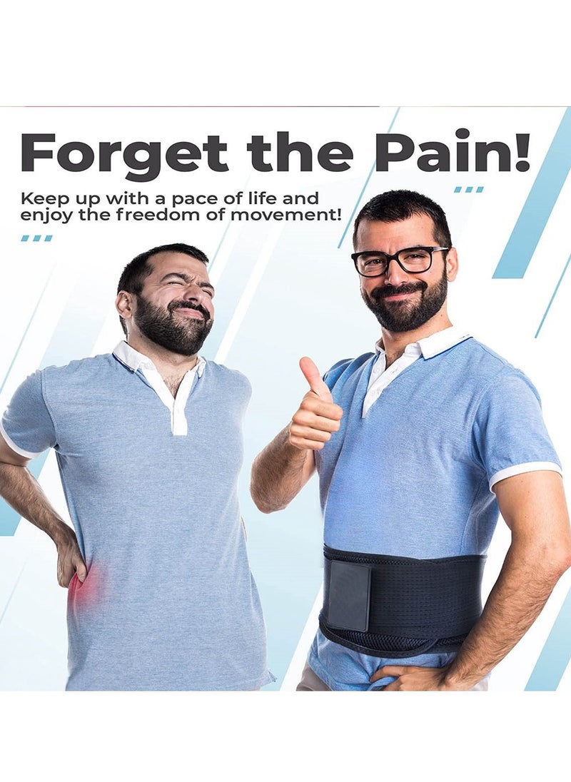 Cool Baby - COOLBABY Waist Support Belt High Elastic Breathable Double Compression Support Belt For Weightlifting Work Adjustable And Removable Lumbar Cushion To Relieve Disc Herniation Sciatica Scoliosis M Size - Image 1