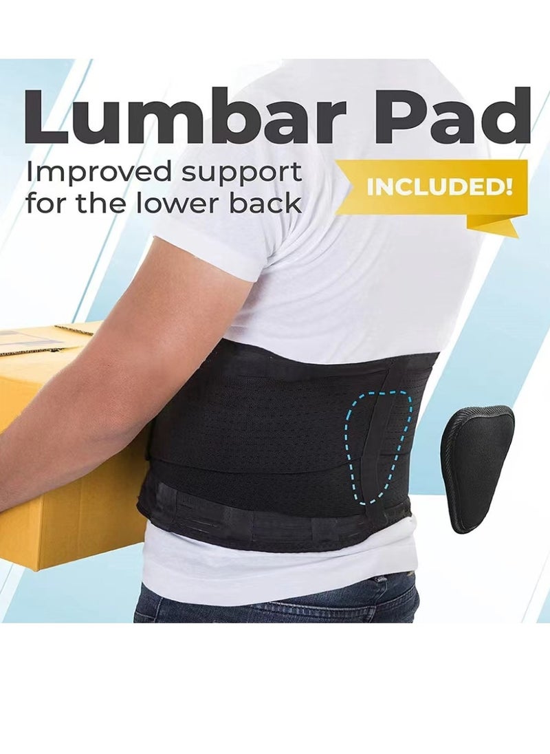 Cool Baby - COOLBABY Waist Support Belt High Elastic Breathable Double Compression Support Belt For Weightlifting Work Adjustable And Removable Lumbar Cushion To Relieve Disc Herniation Sciatica Scoliosis M Size - Image 1