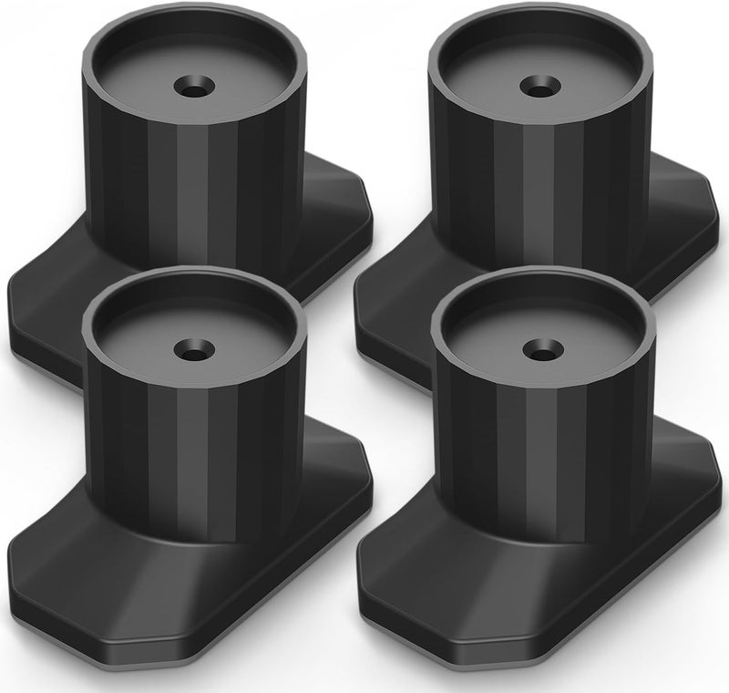 ICERO Baby Gate Extender Wall Protector 4 Pack Pressure Mounted Gates Extension Kit Extends 1135 inches Child Safety Gates and Protect Walls  Doorways from Pet  Dog GatesWork on StairsBlack - Image 1