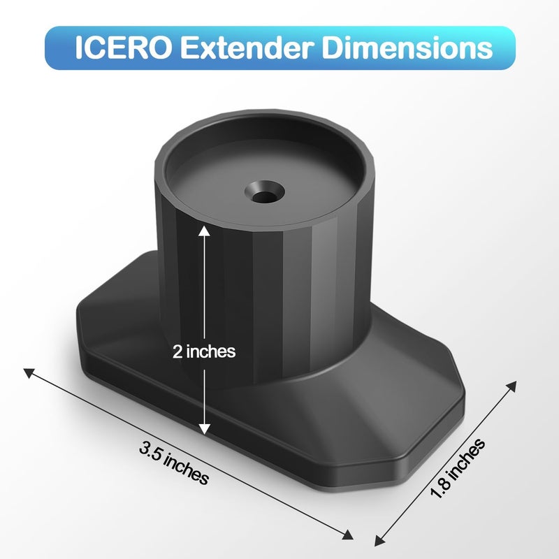 ICERO Baby Gate Extender Wall Protector 4 Pack Pressure Mounted Gates Extension Kit Extends 1135 inches Child Safety Gates and Protect Walls  Doorways from Pet  Dog GatesWork on StairsBlack - Image 2