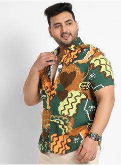 Instafab Plus Instafab Plus Artistic Romance Shirt  - Image 3