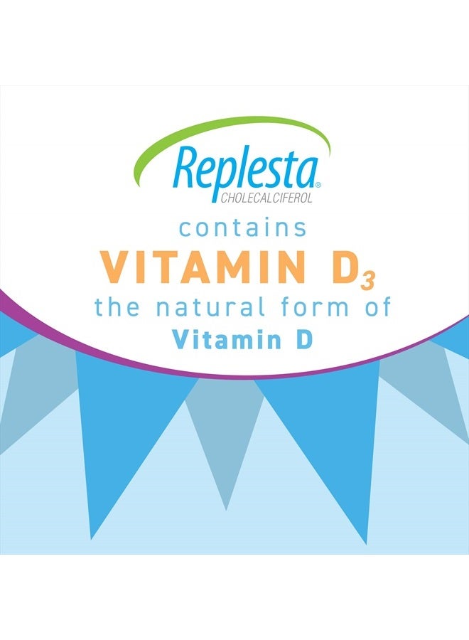 Replesta NX 14,000 IU Vitamin D3 Cholecalciferol, for Vitamin D Deficiency, Once-Weekly Chewable Wafer, Non-GMO, Natural Orange Flavor, 8 Tablets - Image 5