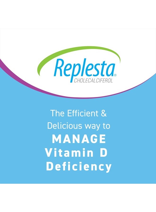 Replesta NX 14,000 IU Vitamin D3 Cholecalciferol, for Vitamin D Deficiency, Once-Weekly Chewable Wafer, Non-GMO, Natural Orange Flavor, 8 Tablets - Image 2