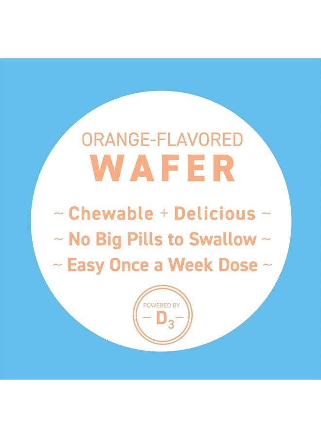 Replesta NX 14,000 IU Vitamin D3 Cholecalciferol, for Vitamin D Deficiency, Once-Weekly Chewable Wafer, Non-GMO, Natural Orange Flavor, 8 Tablets - Image 3