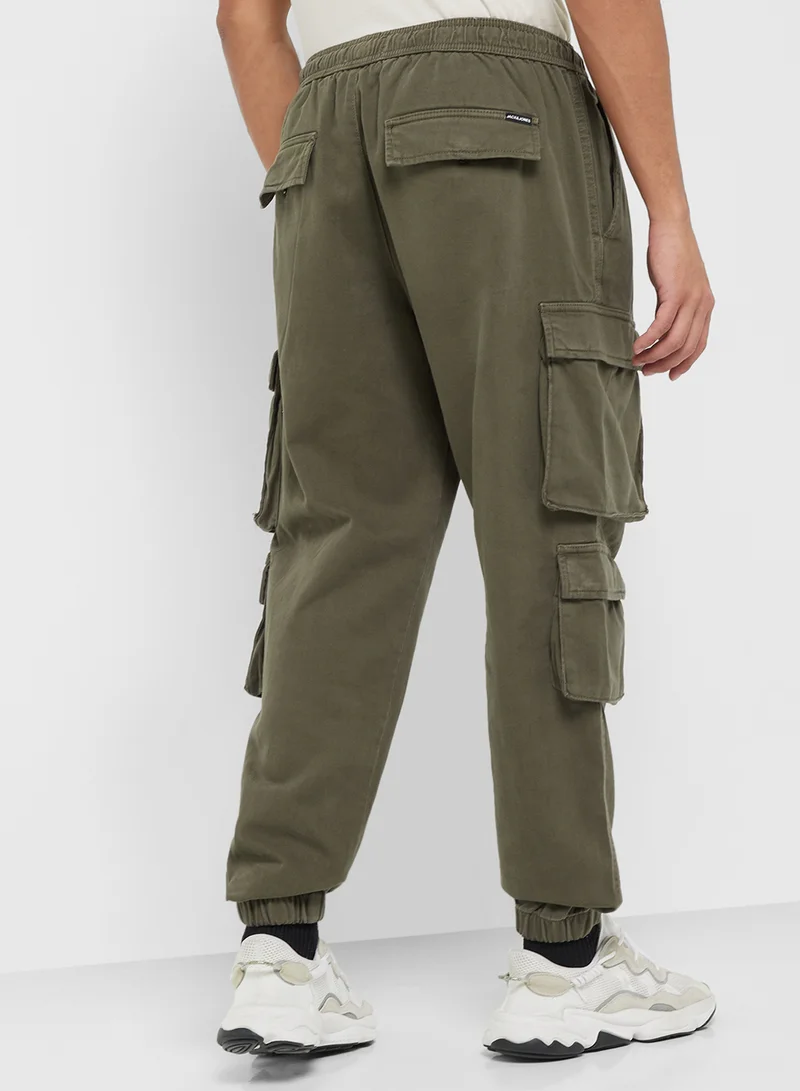 JACK & JONES Straight Fit Front Pocket Cargo Pants