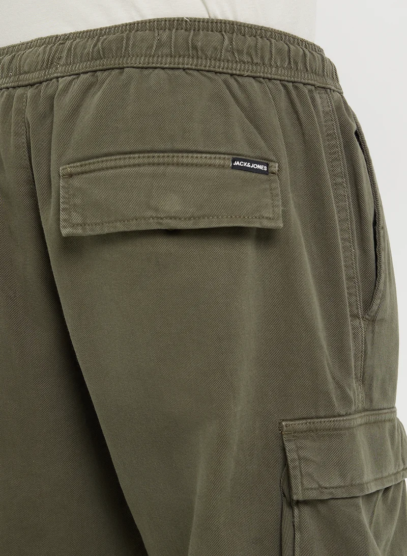 JACK & JONES Straight Fit Front Pocket Cargo Pants