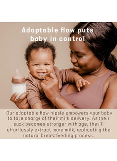SUAVINEX Suavinex Zero.Zero Slow Flow Asymmetrical Silicone Nipple, 2 Pack (0m+), Fair  - Image 5