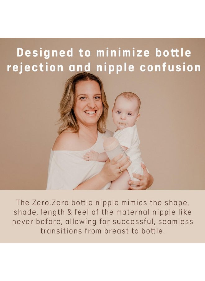 سوفينكس حلمة سيليكون غير متماثلة ذات تدفق بطيء Zero.Zero من Suavinex، قطعتان (من عمر 0 أشهر فما فوق)، لون فاتح  - Image 3
