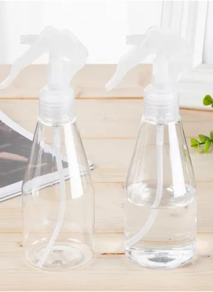 SYOSI - 200ML Water Spray Bottles, Plant Mist Clear Empty Plastic Sprayers for Gardening, Cleaning, Air Freshening, Hair, Essential Oil, Durable Trigger Sprayer, Refillable (2 Pcs) - Image 1