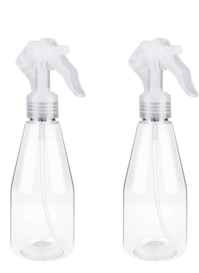 SYOSI - 200ML Water Spray Bottles, Plant Mist Clear Empty Plastic Sprayers for Gardening, Cleaning, Air Freshening, Hair, Essential Oil, Durable Trigger Sprayer, Refillable (2 Pcs) - Image 1