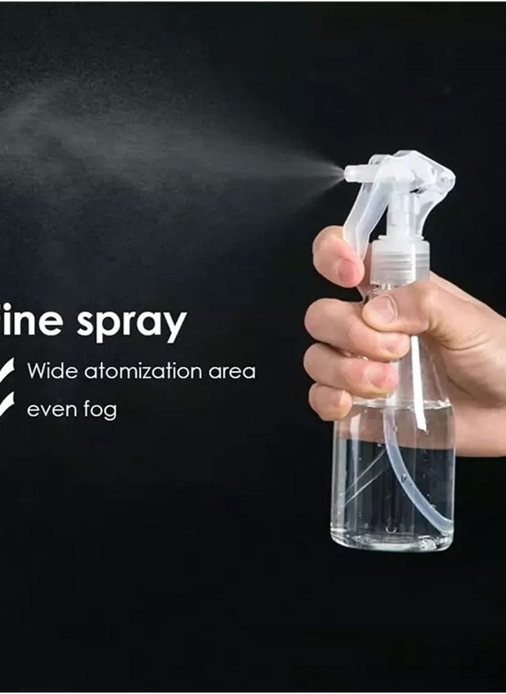 SYOSI - 200ML Water Spray Bottles, Plant Mist Clear Empty Plastic Sprayers for Gardening, Cleaning, Air Freshening, Hair, Essential Oil, Durable Trigger Sprayer, Refillable (2 Pcs) - Image 1