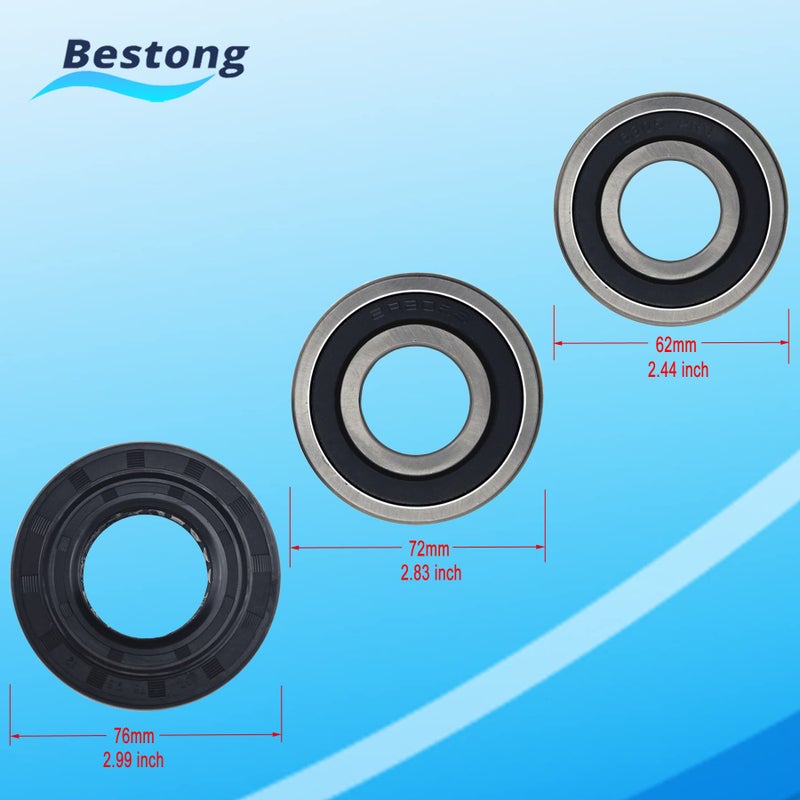 Bestong Bestong Front Load Washer Tub Bearings and Seal Kit Compatible for LG & Kenmore Etc Replacement Part 4036ER2004A 4036ER4001B 4280FR4048E 4280FR4048L - Black  - Image 4