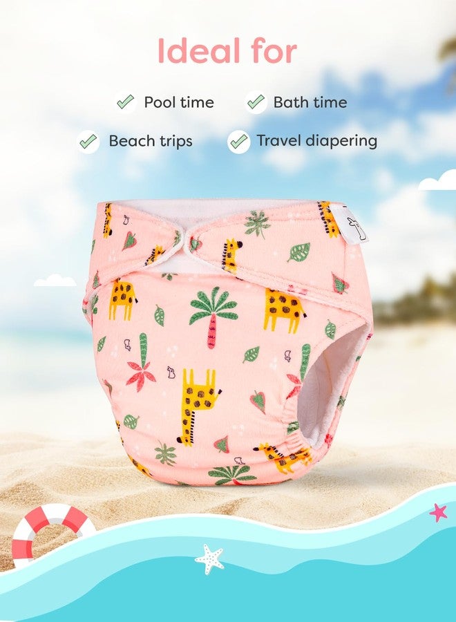 SuperBottoms Reusable Swim Diaper | UNO SuperSoft Cloth Diaper Shell with Velcro | Adjustable Fit for 3M to 3Y | No Insert Needed | Rash-Free & Eco-Friendly Baby Swim Diaper - Image 4