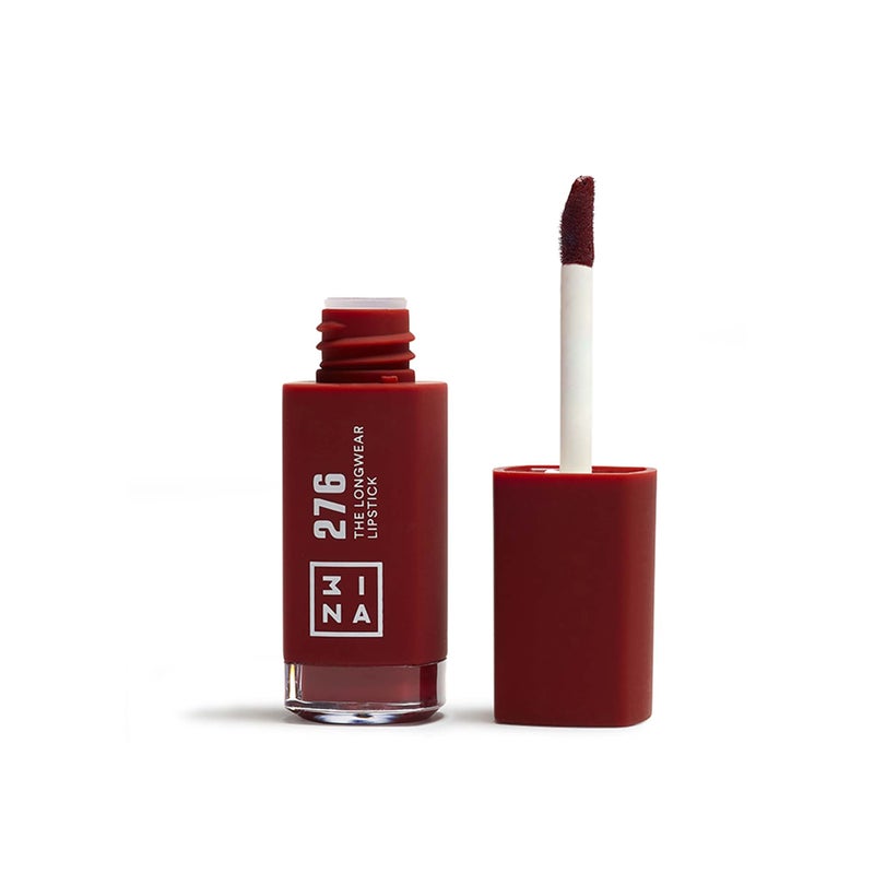 3INA The Longwear Lipstick 276  Naturally Hydrating Fast Drying  Shades That Stay All Day And Suit Every Skin Tone  Cruelty Free Paraben Free Vegan Cosmetics  Chestnut Brown Color  023 Oz