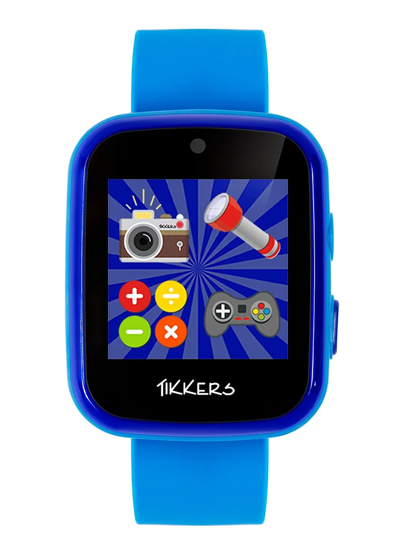 تيكرز Boy's Digital Square Shape Silicone Wrist Watch ATK1084BLUARG - 40 Mm