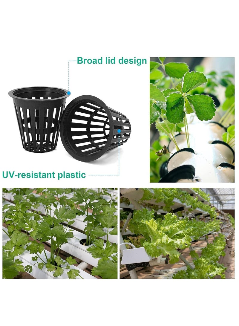 Generic 50Pcs Heavy Duty 2 Inch Round Garden Slotted Mesh Net Cups for Hydroponics, Durable Planting Pots, Suitable for Soil-Free Growth  - Image 2