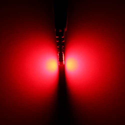 PHINLION Miniature T10 168 194 Red LED Bulbs, Super Bright 8-SMD Wedge 12961 2825 Automobile Lights for Car Interior Dome Map Door Courtesy License Plate Tail Lights, Pack of 4 - Image 4