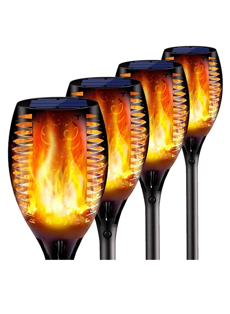 SISGL Upgraded 4Pack Torches, Solar Lights Outdoor, 33LED Solar Torch Lights With Dancing Flickering Flames, Waterproof Landscape Decoration Flame Lights For Garden Pathway Yard-Auto On/Off - Image 1