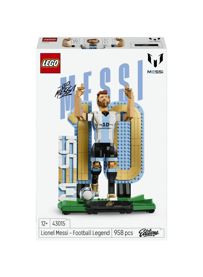 LEGO Editions Lionel Messi Soccer Legend Set 43015 Building Set (958 Pieces) - Image 2