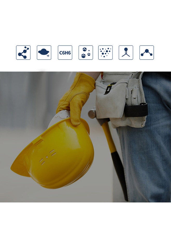 JXYUEXING JXYUEXING Anti Dust Respirator Filter Gas Mask Set Chemical Anti-dust Masks Industrial Paint Spraying Protective Mask Workplace Safety  - Image 3