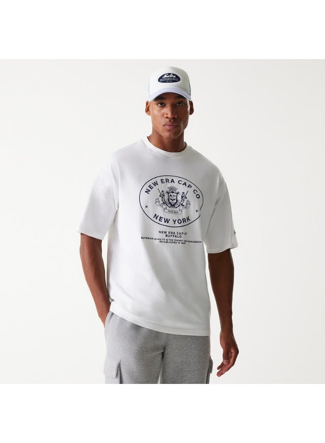 NEW ERA تي شيرت NE CREST GRPHC OS NEWERA أبيض - Image 4