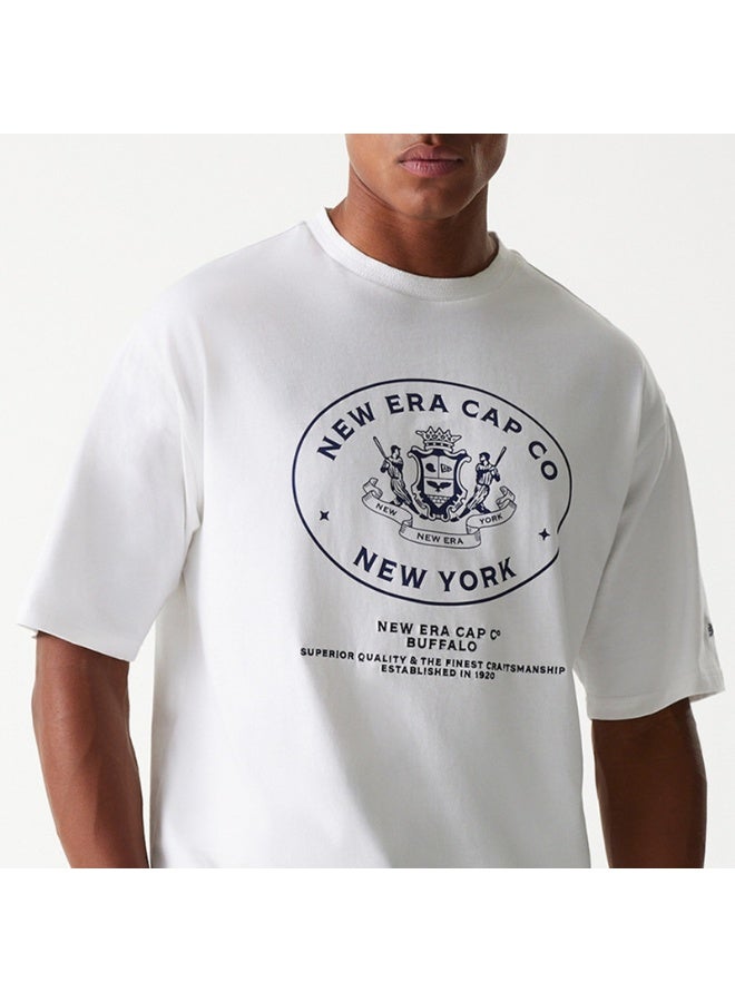 NEW ERA تي شيرت NE CREST GRPHC OS NEWERA أبيض - Image 1