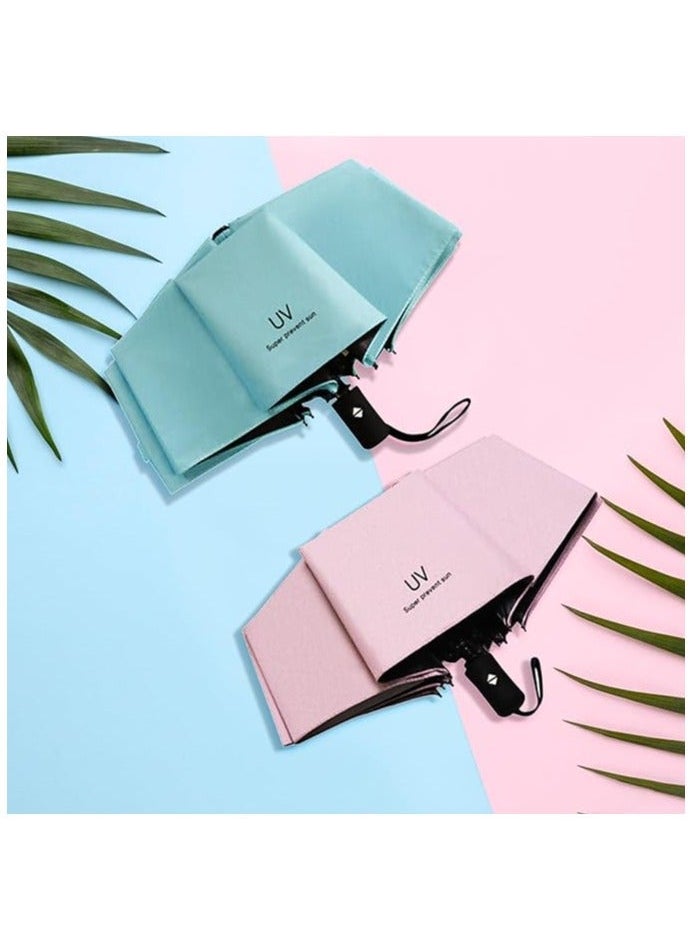 UV Foldable Umbrella for Winter, Summer and Sun Protection with UPF 50+, Automatic Open/Close Function – For Rainy Day, Summer