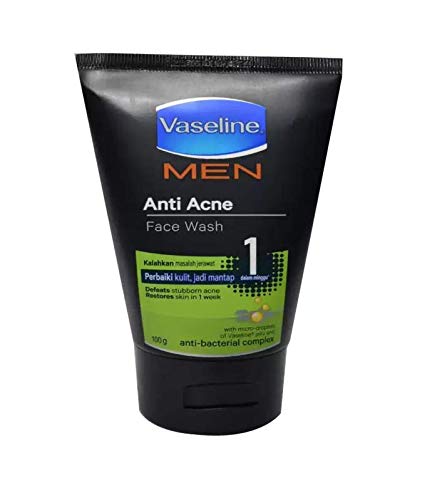 Vaseline Men Anti Acne Face Wash - Imported - 100g