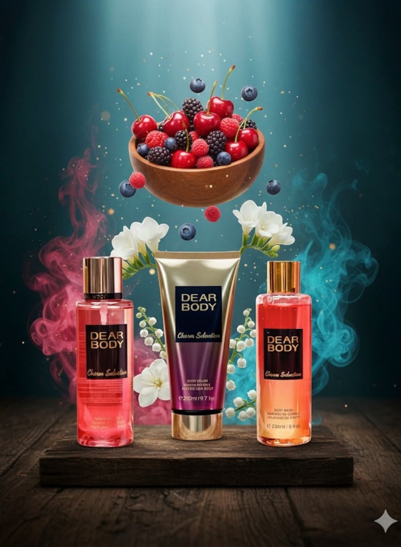 DEARBODY Dear Body Charm Seduction Gift Set 3 Pcs - Mist, Body Lotion & Shower - Image 2