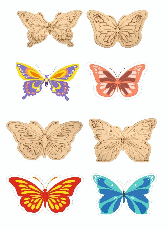 CRAFTICK® DIY Wooden Butterfly Painting Kit for Kids Ages 9-15 | Art & Craft Set with Brushes & Colors | Creative Gift & Return Gift Idea | Travel Toy & Complete Kids Art Kit - Image 2