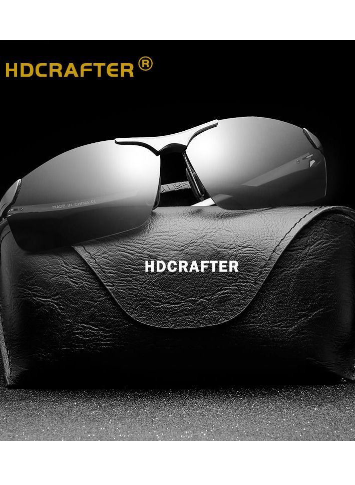 HDCRAFTER Men's Frame Night vision Surround Driving Sunglasses - Image 3