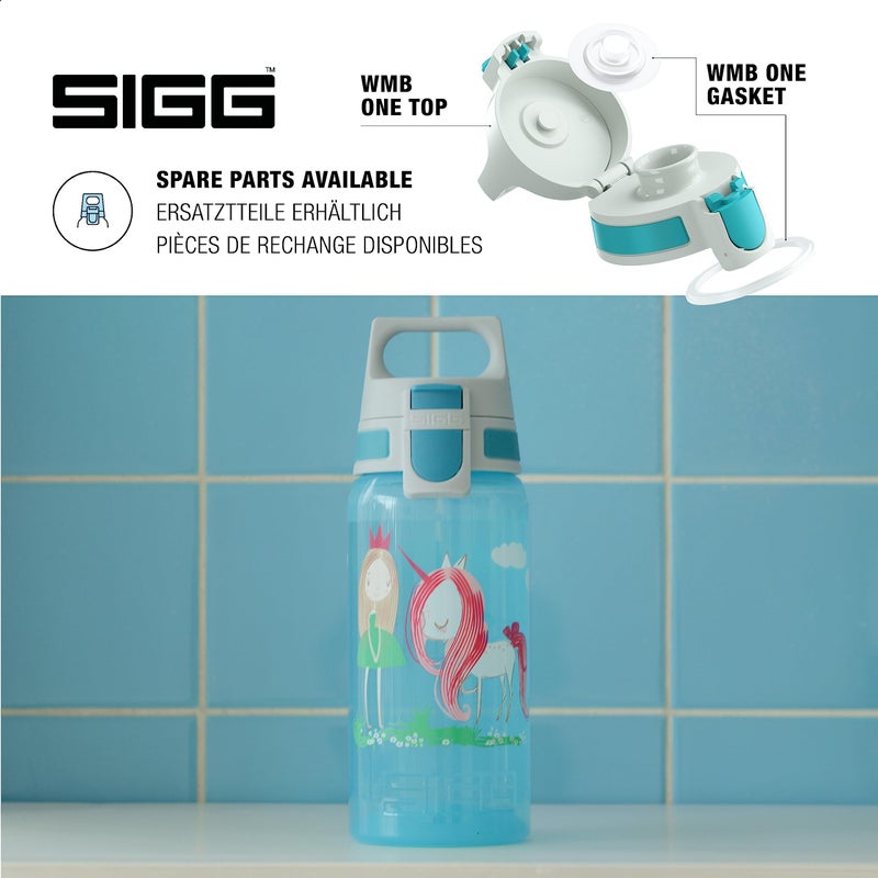 SIGG - Kids Water Bottle - Viva One Believe in Miracles - Suitable For Carbonated Beverages - Leakproof - Dishwasher Safe - BPA Free - Sports & Bike - Aqua - 17 Oz - Image 4