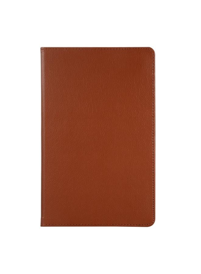 جرين تايجر حافظة جلدية للكمبيوتر اللوحي Huawei Matepad SE 10.4 تدور 360 درجة من نسيج الليتشي باللون البني - Image 2