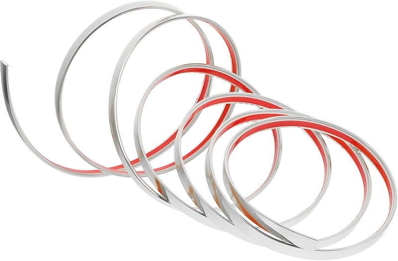 شريط زوايا ذاتي اللصق فضي مرن للتشكيل لبلاط الأسقف والجدران - Image 1